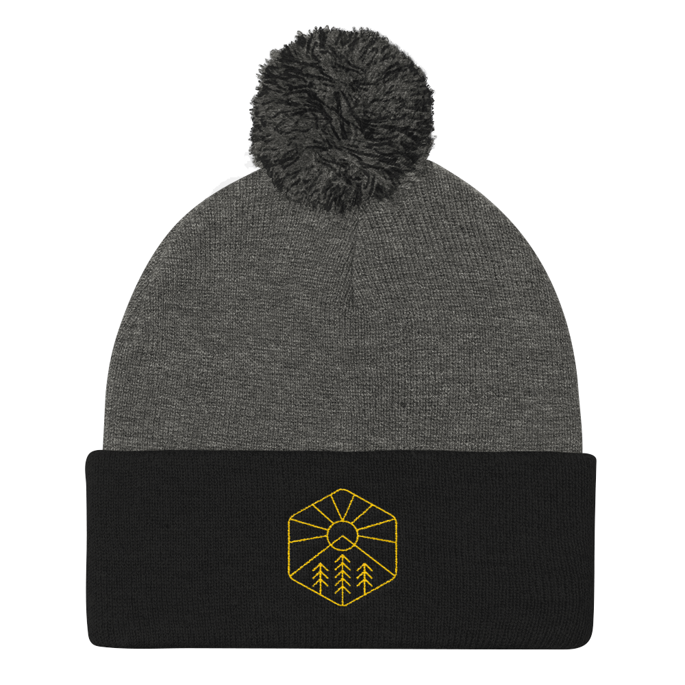 Pom Pom Knit Cap